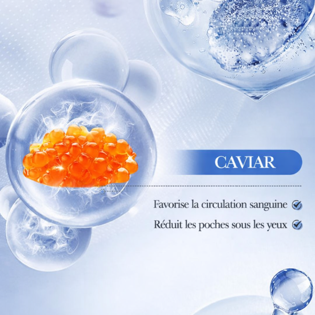 Crème Contour des Yeux Belloura Caviar + Acide Hyaluronique – Anti-Âge & Réduction des Cernes (20g)