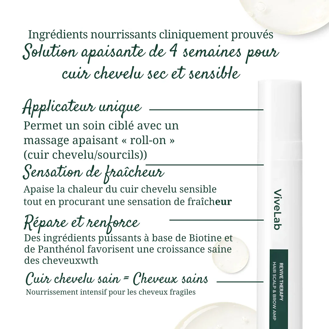 Sérum Croissance Capillaire Vivelab (15ml) – Biotine & Peptides