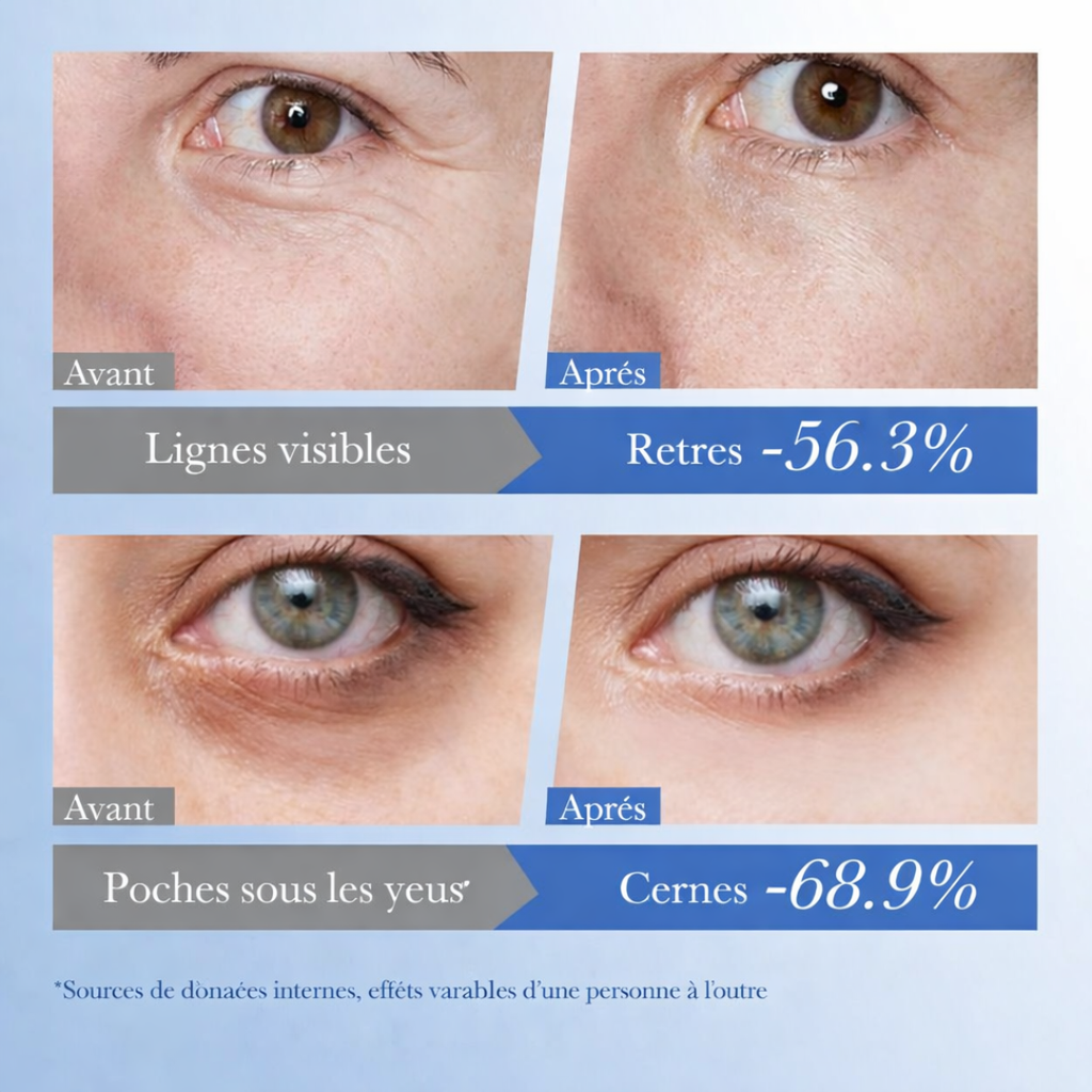 Crème Contour des Yeux Belloura Caviar + Acide Hyaluronique – Anti-Âge & Réduction des Cernes (20g)