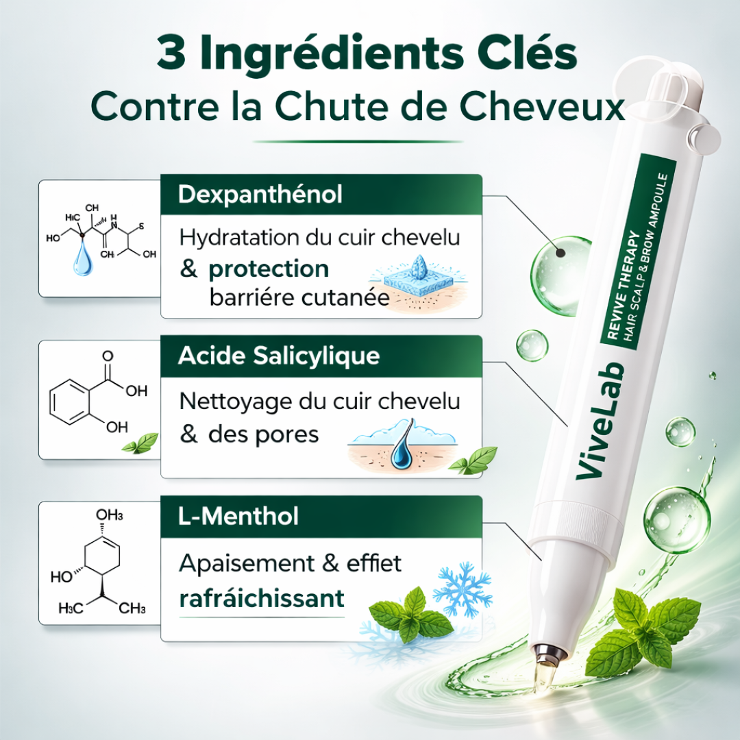 Sérum Croissance Capillaire Vivelab (15ml) – Biotine & Peptides